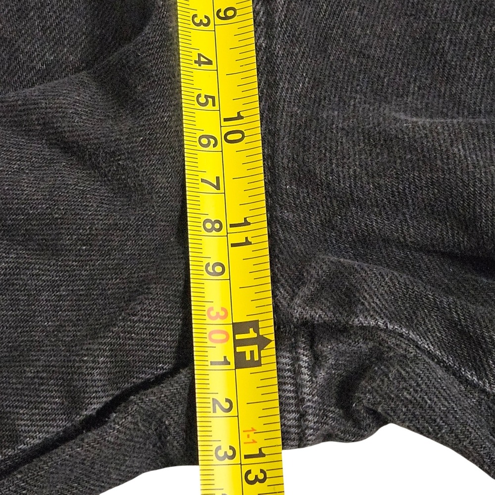 Aeropostale High Rise Wide Leg Black Cargo Goth Y2K Style Utility Jean Skater 8 - Picture 10 of 12